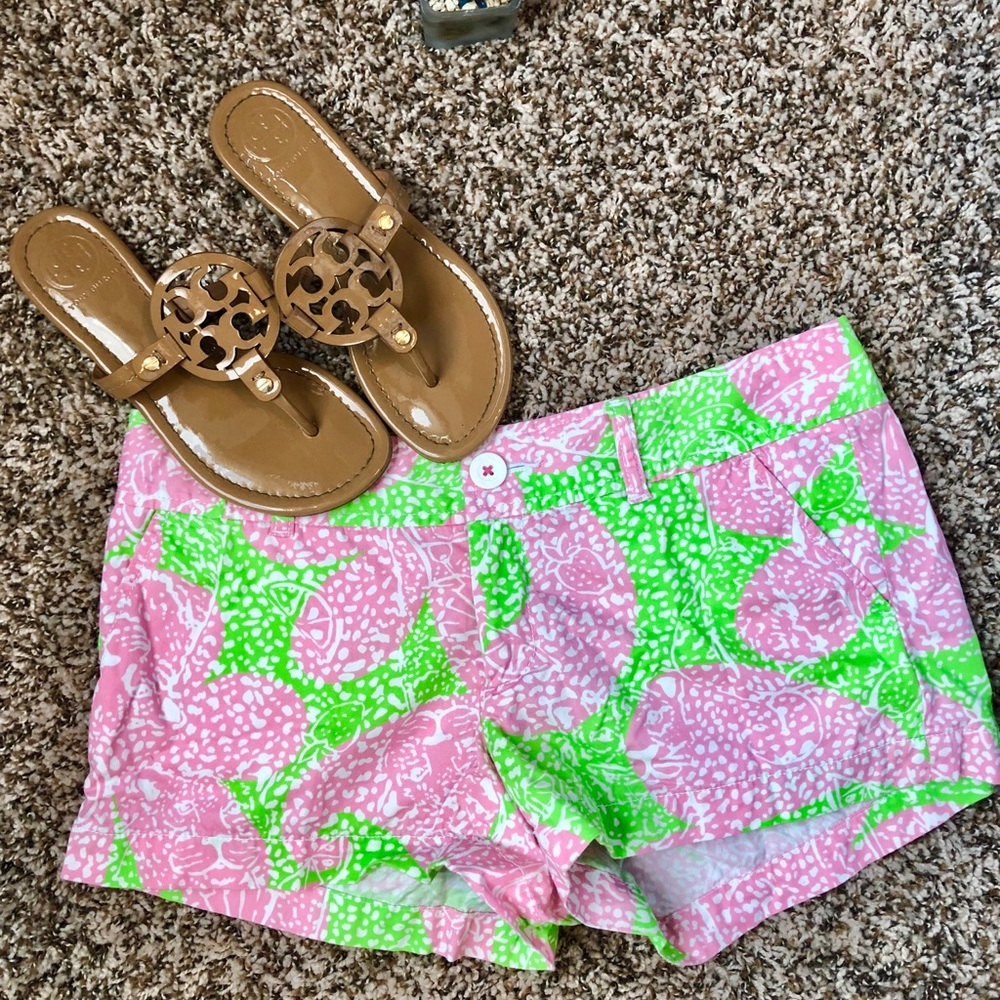 Lily Pulitzer The Walsh pink & green shorts